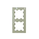 Рамка двухместная Atlas Design (Systeme Electric/Schneider Electric), универсальная, бежевая (ATN000202)