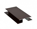 Планка стыковочная сложная для мет.сайдинга 75мм L3м шоколад RAL8017