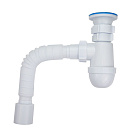 Сифон для мойки Ани-грот 1 1/2"х40, с гибкой трубой 40х40/50 (А0110)