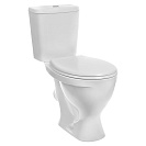 Унитаз-компакт Формат Стандарт (Самара) 615х360х760мм, косой выпуск, белый