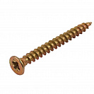 Саморез (шуруп) универсальный желтый ШУж 3,5х30мм, 20шт