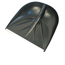 Лопата снеговая Санта (Protex) 420х400мм, пластиковая с оцин. планкой, без черенка d32мм