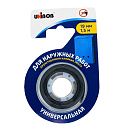 Лента клейкая двухсторонняя для наружных работ (Unibob) 19ммх1,5м, вспененная основа, черная