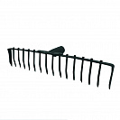 Грабли прямые (Броня), рельсовая сталь, без черенка d32мм