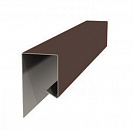 Планка завершающая сложная для мет.сайдинга 30х25мм L3м шоколад RAL8017