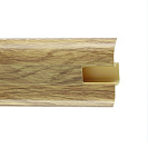 Плинтус ПВХ (ROYCE) 817 Дуб обыкновенный h58мм L2,2м, с кабель - каналом