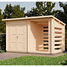 Хозблок 7 с дровницей (Комфорт) 4х2,2м, брус 44 мм