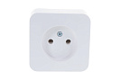 Розетка одинарная накладная Blanca (Systeme Electric/Schneider Electric) без заземления, с изол. пластиной, белая (BLNRA000111)