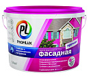 Краска фасадная Profilux PL-112А влагостойкая белая 14кг