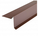 Планка торцевая для ГЧ (130х85х2000) ШОКОЛАД (RAL 8017)