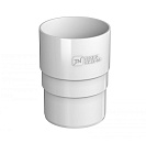 Муфта трубы водосточной, пластиковая белая, ТехноНиколь