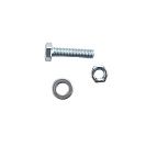 Болт с гайкой и шайбой М6х25мм, пакет 8шт