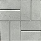 Плитка тротуарная (Анкор) "8 кирпичей" (400х400х50) серая /78шт