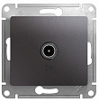 Розетка телевизионная встраиваемая Glossa (Systeme Electric/Schneider Electric), графит (GSL001391)