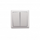 Выключатель двухклавишный накладной HIT (Systeme Electric/Schneider Electric), белый (VA56-232-B)