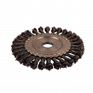 Щетка-крацовка (Т4Р) дисковая, для УШМ, стальная жгутированная проволока, 150мм (2302013)