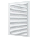 Решетка вентиляционная 170х240мм, пластик, белая, с сеткой (1724С)