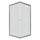 Душевое ограждение Вента-Хром Triton 1000х1000х1850, квадрат, дверь раздвижная, прозрачное стекло