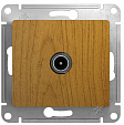 Розетка телевизионная встраиваемая Glossa (Systeme Electric/Schneider Electric), дерево дуб (GSL000591)