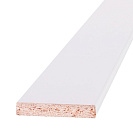 Наличник МДФ плоский белый, 70x8мм, L=2,15м