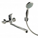 Смеситель для ванны GrossAqua Basic, с длинным изливом (7211257C-35F)