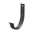 Держатель желоба металлического карнизный Foramina 125х132мм серый графит RAL7024