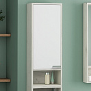 Шкаф Флай (Aquaton), белый/дуб Крафт, 1-ств., левый (1A237903FAX1L)