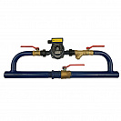 Насосный узел Байпас №2, кран - Ду40мм, насос циркуляционный 25-40