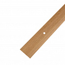 Порог алюминиевый Дуб светлый, 900х39,5х3,7мм, полукруглый, равноуровневый