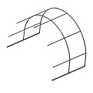 Вставка к теплице Крепче Эталон Профи 2х3х2,1м из трубы профильной оцинкованной 20х20х1,2мм