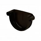 Заглушка водосточная пластиковая Элит (Альта-Профиль) d125мм, коричневый