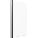 Стеклянная штора (ширма) для ванны Соло-Квад 75х140см, хром, прозрачная