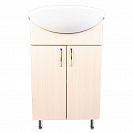 Тумба Водолей-50, 730х496х284мм, дуб светлый, под умывальник Уют  500мм