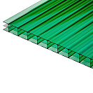 Поликарбонат сотовый 4х2100х6000мм, ЗЕЛЕНЫЙ (плотность 480гр/м2)