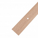 Порог алюминиевый Дуб беленый, 900х39,5х3,7мм, полукруглый, равноуровневый