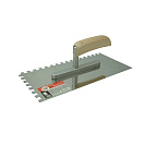 Гладилка зубчатая (PQTools) 130x270мм, зуб 8х8мм, нержавеющая сталь