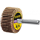 Круг шлифовальный лепестковый (Stayer) на шпильке d 6мм, Р120, 30х15мм (36606-120)