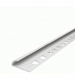Угол пластиковый для кафельной плитки (Ideal)  h10мм L2,5м, белый , наружный
