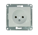Розетка одинарная встраиваемая Glossa (Systeme Electric/Schneider Electric) 16А  без заземления, белая (GSL000141)