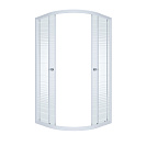 Душевое ограждение Полосы Triton 1000х1000х1875, полукруг, дверь раздвижная, стекло полосы