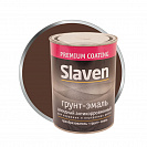 Грунт-эмаль антикоррозийный Slaven быстросохнущий коричневый 1,1кг