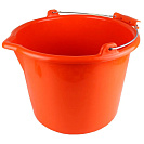 Ведро строительное ударопрочное (Декор) для красок и смесей, 16л