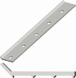 Рейка краевая алюминиевая, 2,0м