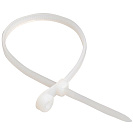 Стяжка кабельная (хомут) с петлей (IEK) 3,5х150мм нейлоновая, белая, 100шт