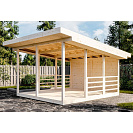 Беседка 18 односкатная (Стандарт) 4,5х4м, брус 44 мм