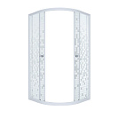 Душевое ограждение Мозаика Triton 900х900х1745, полукруг, дверь раздвижная, стекло мозаика