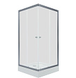 Душевой уголок Вента-Хром Triton 900х900х2020 мм, квадратный, стекло прозрачное, низкий под., дверь раздвижная