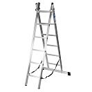 Лестница алюминиевая универсальная (Ремоколор) двухсекционная, 6 ступеней, максимальная длина 2,91м (63-2-006)