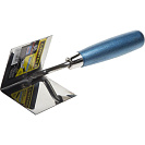 Кельма для внутренних углов (Stayer) нержавеющая сталь, деревянная ручка, 80х60мм (0836)