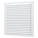 Решетка вентиляционная 194х194мм, пластик, белая, с сеткой (1919С)